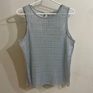 Chelsea 28 Powder Blue Sheer Tank Top